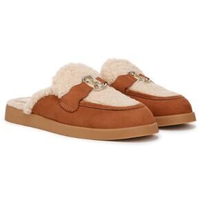 Sam & Libby Shelby Cozy Mule in Chestnut Tan EUC Size 7